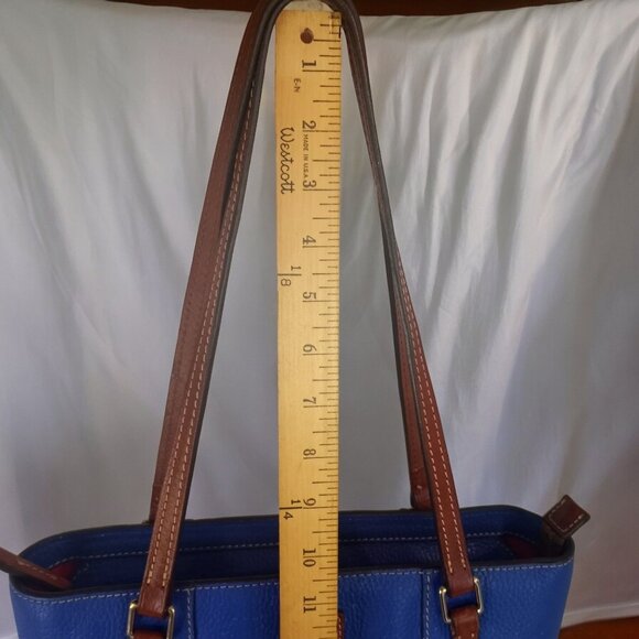 Dooney & Bourke Blue and Brown Shoulder Bag - Picture 9 of 16